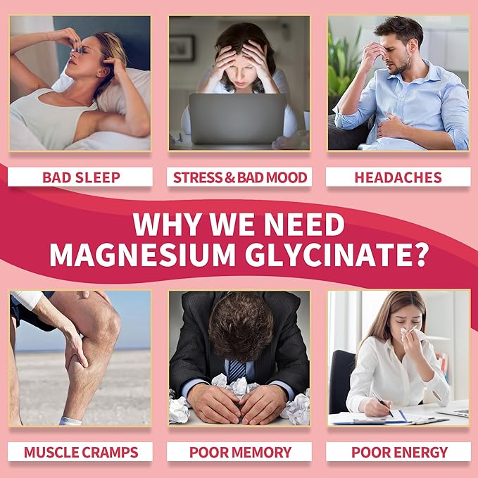 Magnesium Glycinate Gummies 400mg, Sugar Free Magnesium Supplement w/Ashwagandha, Zinc, Vegan Magnesium Glycinate Supplement for Adults - 60 Cherry Gummies