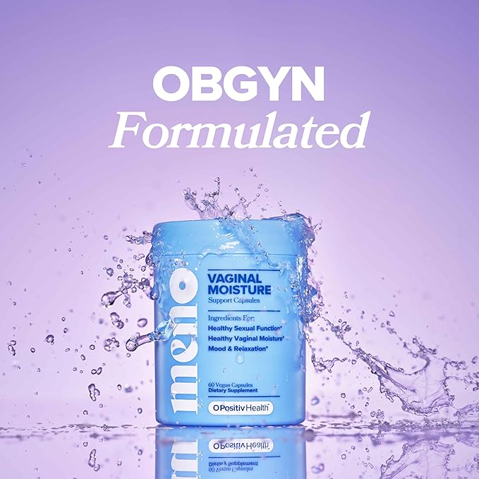 O Positiv MENO Vaginal Moisture Support Capsules – OBGYN-Formulated to Support Healthy Vaginal Moisture, Mood & Relaxation – Hormone-Free with Maca & Fenugreek Seed – 30 Servings (Pack of 2)