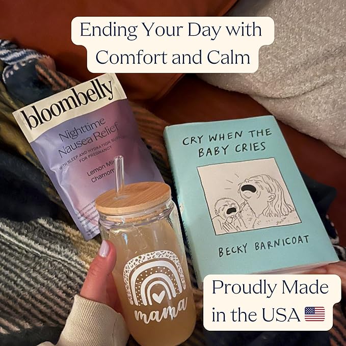 Morning Sickness + Nausea Relief. Electrolytes Hydration Support. Safe Sleep Support + Prenatal Vitamins with Magnesium, Vitamin b6. First Trimester Pregnancy Must Haves 30 Servings