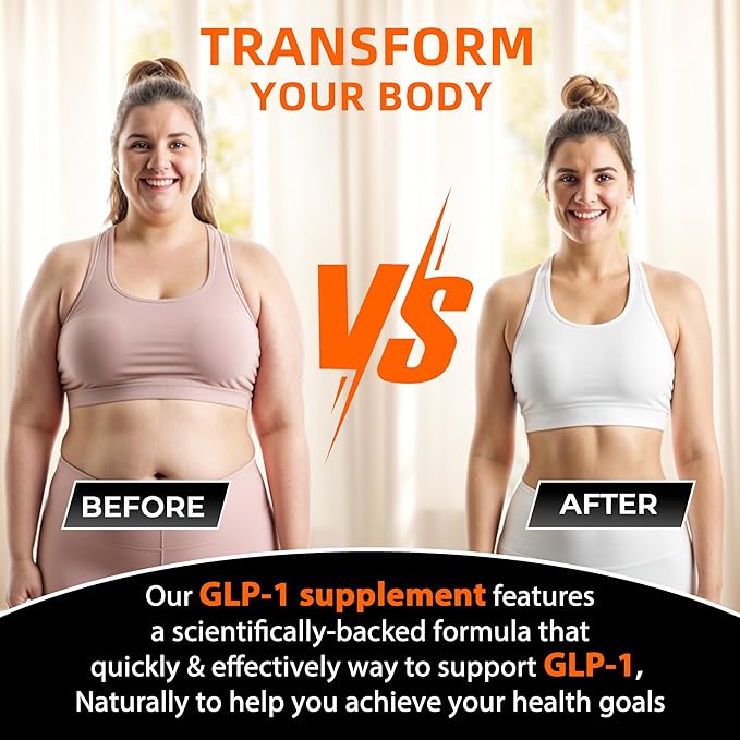 GLP-1 Supplement, GLP Activate Natural Formula, GLP 1 Support for Gut, Digestion, Energy, GLP-1 Levels & Overall Health, Take Before Meal - 60 Capsules