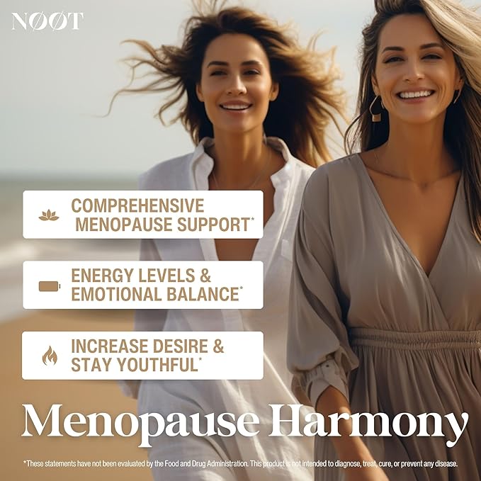 Menopause Harmony - Best Menopause Supplements for Women - Night Sweats & Hot Flash Relief - Hormone Balance for Women - 60 Capsules / 1 Month Supply
