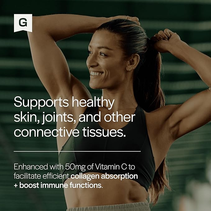 Gainful Performance Boost Collagen Peptides Powder with Vitamin C, Skin, Immune & Joint Support, Grass Fed Bovine Collagen, Unflavored, 14 Servings