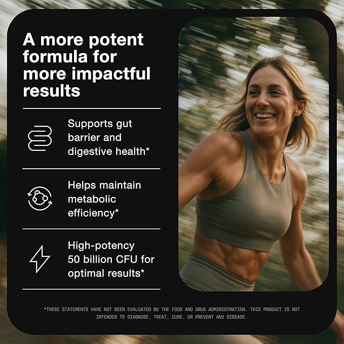 Lactobacillus Gasseri - Ultra High Strength 50 Billion CFU - Delayed Release Capsules - Made with Prebiotic Inulin Fiber - Supports Digestive Health & Gut Flora - Third-Party Lab Tested - 60 Capsules