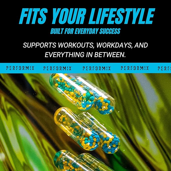 PERFORMIX SST Cuts Super Strength Technology - Energy, Focus & Mood - Nootropic, Caffeine, Zychrome & Teacrine - Pre Workout Supplement for Men & Women - 80 Servings