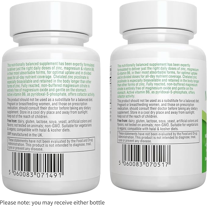 Igennus Neurobalance High Absorption Zinc Magnesium & B6 Complex, Cognitive Support, Focus & Recovery, 24mg Chelated Zinc Picolinate, Oxide-Free Magnesium, Vegan, Non-GMO, 240 Tablets