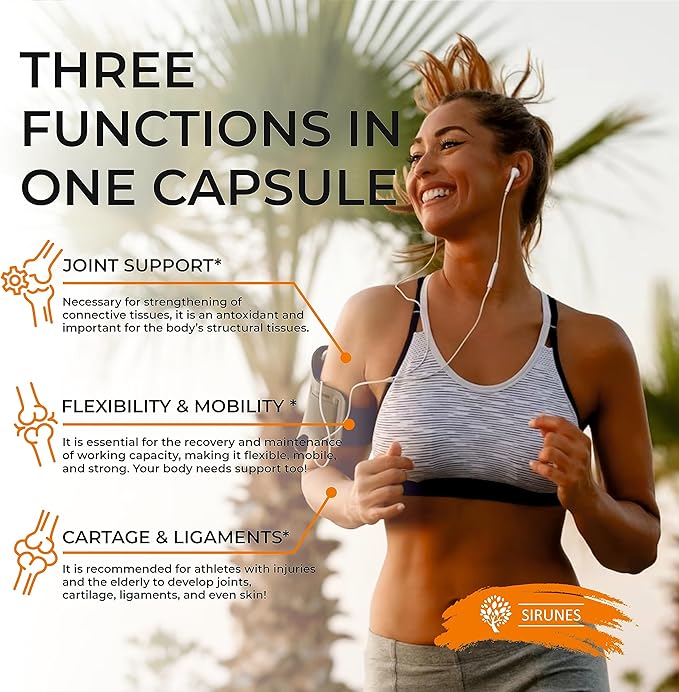 SIRUNES Marine Collagen Peptides, 120 Capsules - Fish Collagen Supplements for Women, Great for Hair, Skin, Nails, Joints & Bones - Made in USA