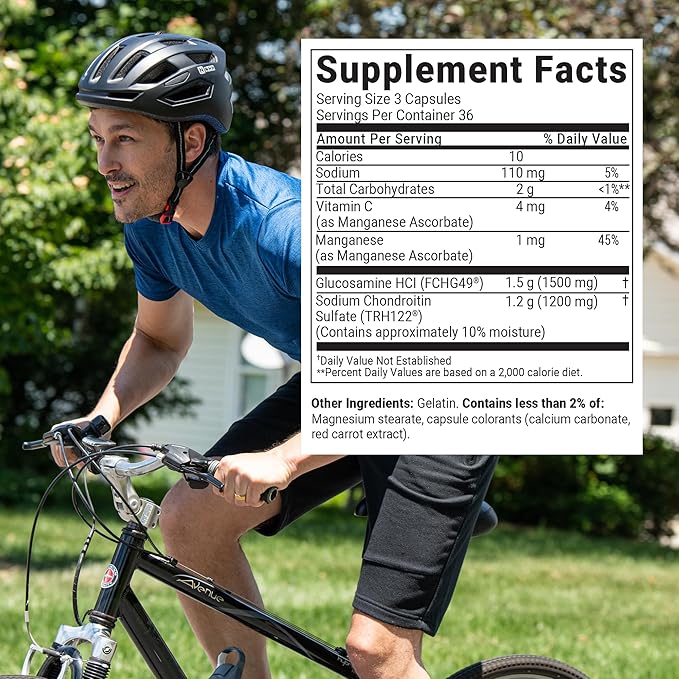Nutramax Cosamin® DS Joint Health Supplement with Glucosamine & Chondroitin for Men’s & Women's Joint Health, 108 Capsules