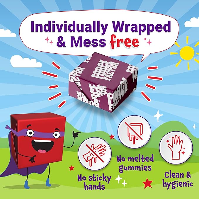 Force Factor Kids Multivitamin Super Chews, Kids Vitamins to Support Wellness, Immune Health, Eye Health, & More with 18 Vitamins, Minerals, & Antioxidants, 2-Month Supply, Multi-Flavor, 60 Soft Chews