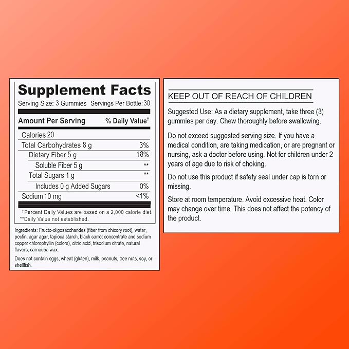 Quality Choice Prebiotic Fiber Gummy Supplement for Digestive Health - Berry Flavored Fiber Gummies, 90 Count Bottle with 30 Days Supply, for Daily Recommended Fiber