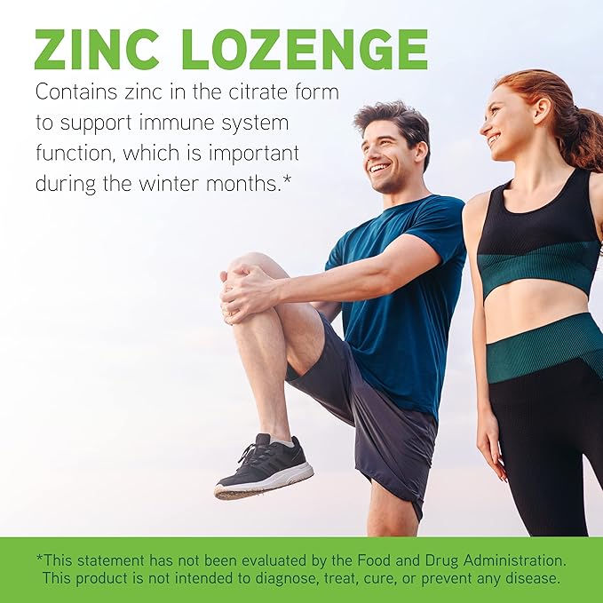 DaVinci Labs Zinc Lozenge - Dietary Supplement to Support Fertility, Immunity, Joint Health and Skin* - with 23 mg Zinc per Serving - Gluten-Free - Lemon Flavor - 60 Lozenges