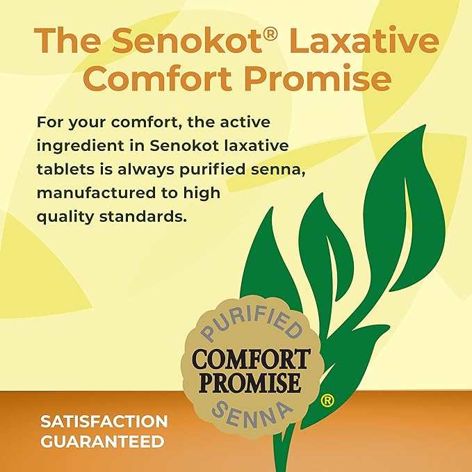 Senokot Extra Strength, 12 Tablets, Natural Vegetable Laxative Ingredient for Gentle Dependable Overnight Relief of Occasional Constipation