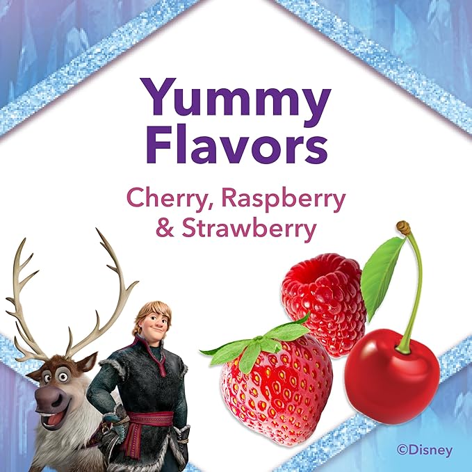 L'il Critters Frozen Daily Kids Multivitamin Gummies Assorted Berry Flavors for Ages 2+ Toddlers and Kids, Disney Multivitamin Gummies with 11 Essential Nutrients, 95-190 Day Supply, 190 Gummies