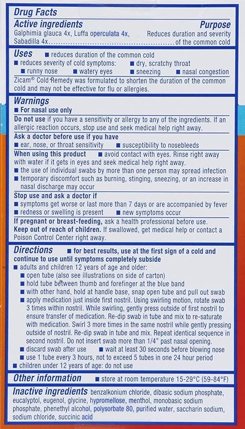 Zicam Cold Remedy Cherry Zinc Rapidmelts 25 Count and Zinc-Free Medicated Nasal Swabs 20 Count Bundle