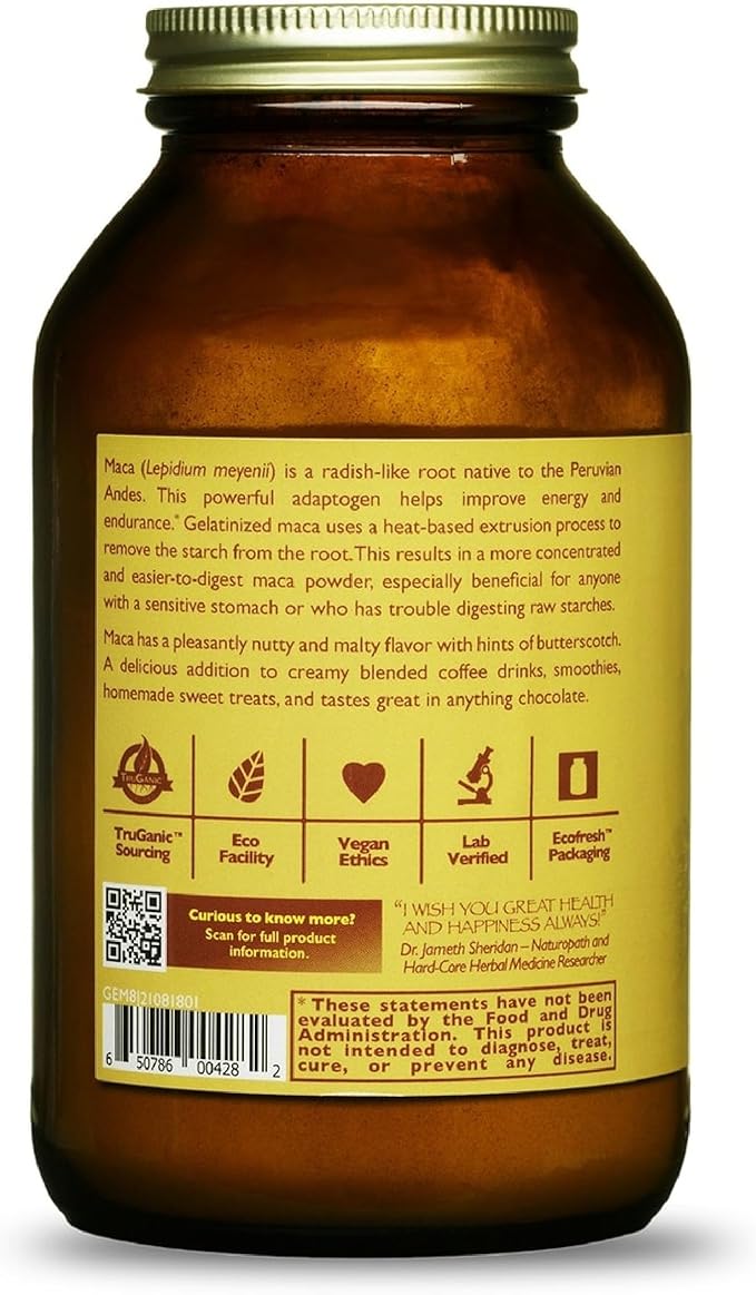 HealthForce SuperFoods Gelatinized Maca - 8 Oz Powder