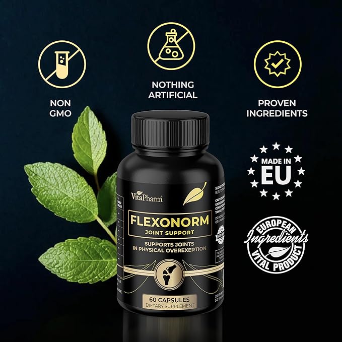 Flexonorm Joint Support Supplement – Joint Health & Mobility Support for Men & Women – 60 Capsules