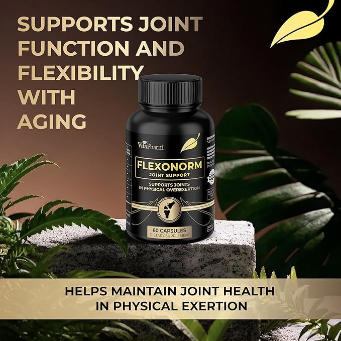 Flexonorm Joint Support Supplement – Joint Health & Mobility Support for Men & Women – 60 Capsules