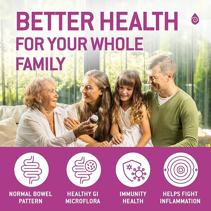 Bacillus Subtilis Spore Based Probiotic — High Potency Strain with Prebiotic for Balanced Belly | Daily Gut Health & Microbiome Support for Family | 6 Billion CFU Per Day | 180 Vegetarian Capsules