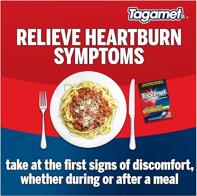 Tagamet HB 200 mg Cimetidine Acid Reducer and Heartburn Relief, 6 Count