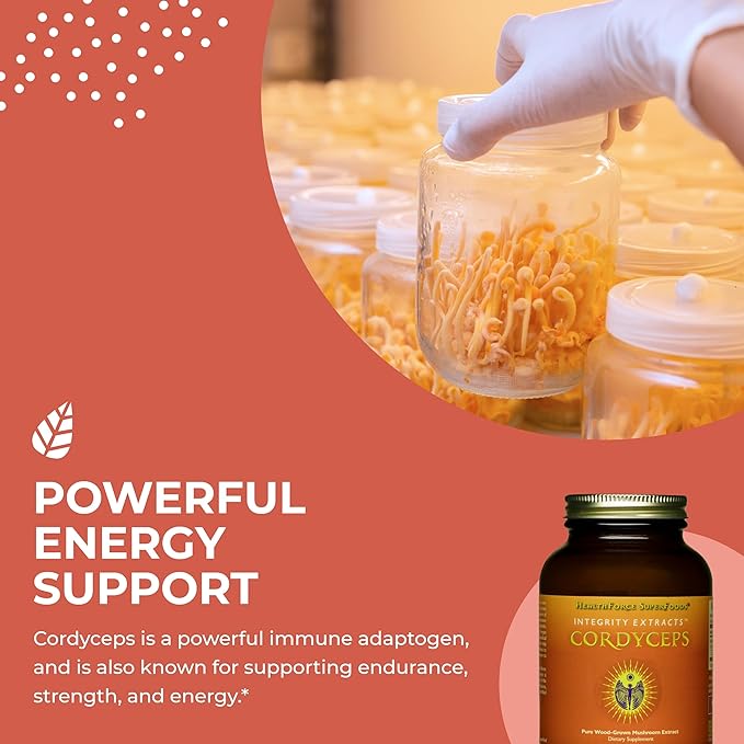 HealthForce SuperFoods Integrity Extracts Cordyceps - Powder - 130 Grams