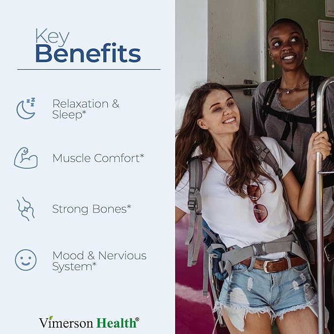 Magnesium Glycinate 200mg Capsules (Glicinato de Magnesio) - Chelated Magnesium 200mg for Restful Sleep, Relaxation, Mood Support, Leg & Muscle Comfort, Bone & Nervous System Health. 60 Vegan Capsules