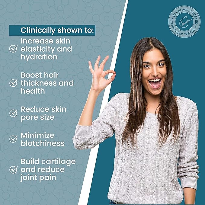 Enhanced Collagen Pills (Types I, II, III, V, X) | Grass Fed Collagen Peptides & Proteox for Maximum Absorption & Benefits | Keto Primal Amino Acid Hydrolyzed Protein for Hair Nail Skin Joint Health