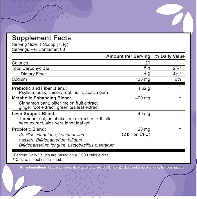 ColonSweep Psyllium Husk Powder Colon Cleanser - Vegan, Gluten Free Fiber Supplement - Safe Colon Cleanse for Constipation Relief, Bloating Relief & Gut Health -16 OZ (60 Servings)