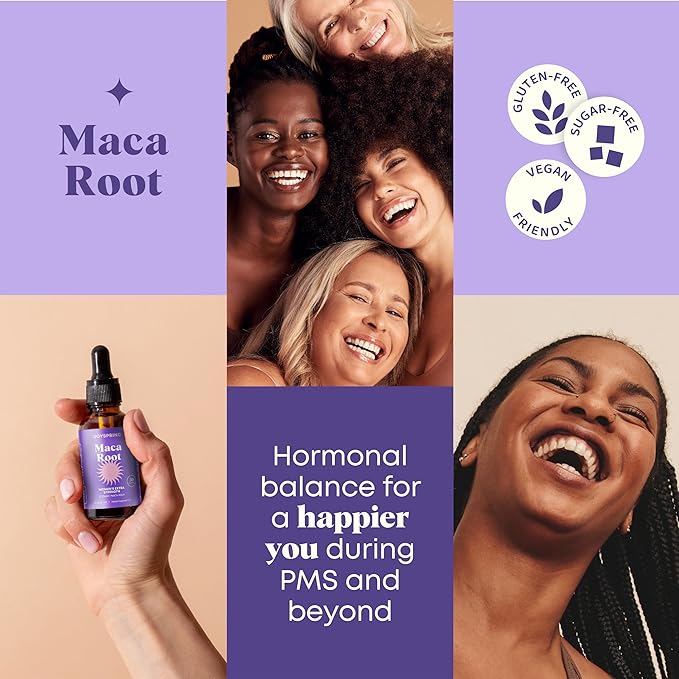 JoySpring Organic Maca Root Liquid Drops for Women – Energy & Wellness Peruvian Maca Supplement – New Mom Gifts – with Vitamins B2, B6, Niacin (B3), Iron & Calcium – 1 oz | 30 Servings
