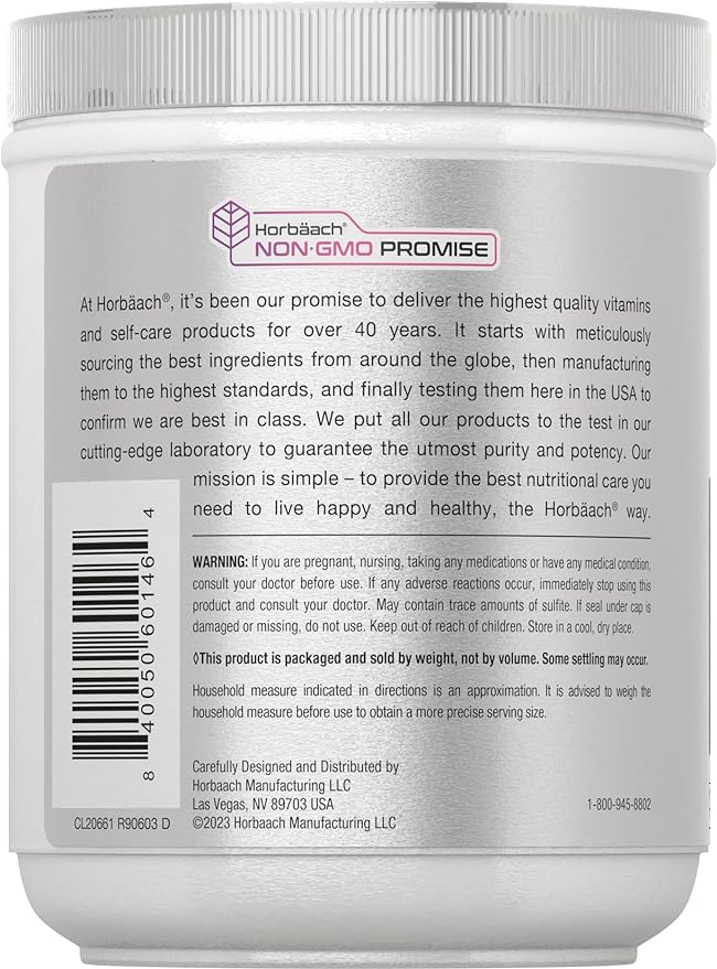 Horbäach Skin Rejuvenator with Verisol 10.58 oz | Bioactive Collagen Peptide Powder | Types I and III | Non GMO, Gluten Free Supplement