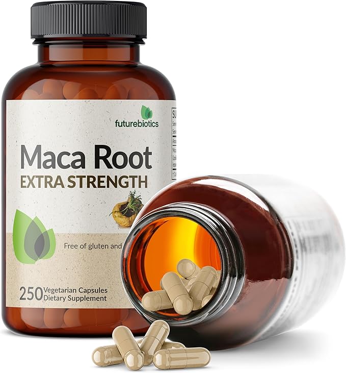 Futurebiotics Maca Root Extra Strength Supports Energy, Stamina & Reproductive Health, Non-GMO, 250 Vegetarian Capsules