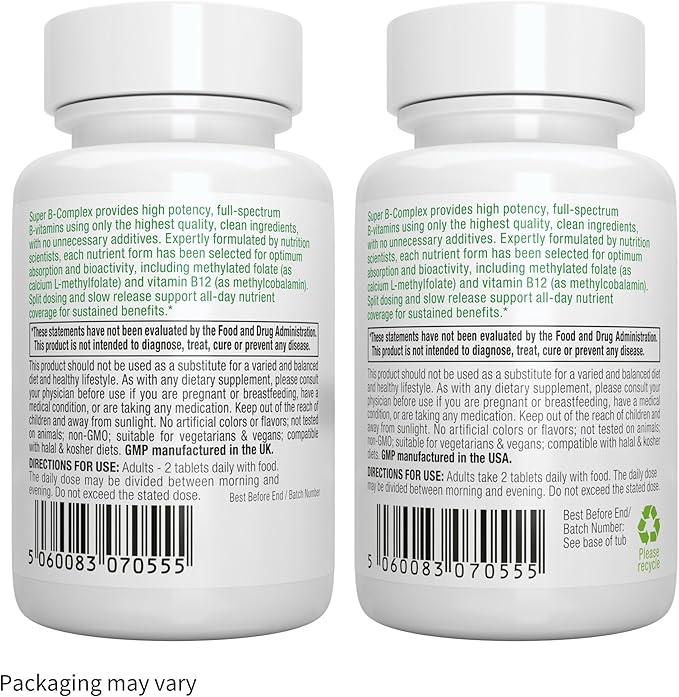 Super B-Complex + Zinc Complex Vegan Bundle, Methylated Sustained Release B Complex + 25mg Chelated Zinc Picolinate & Bisglycinate with Copper, by Igennus