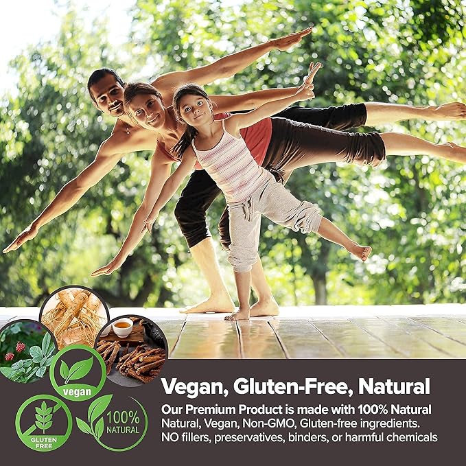 Saponin Hanppuri Immune and Stamina Boost + VITA Ginseng Kids Immune Support and Memory Function for Children Premium Bundle