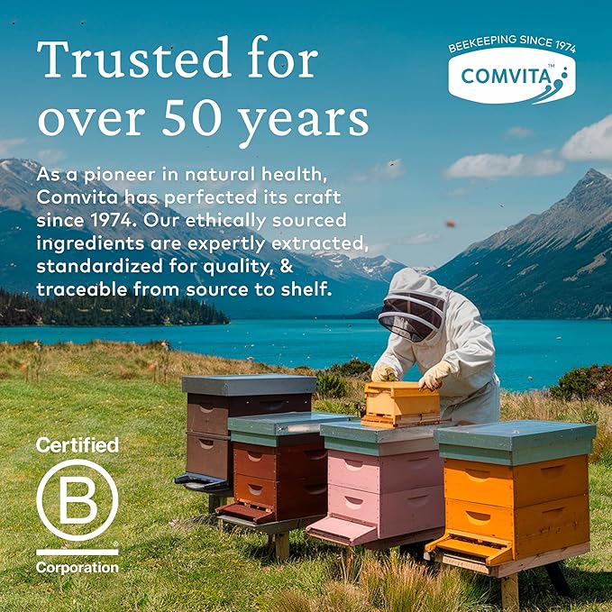 Comvita Bee Propolis Throat Spray - Natural Immune Support, Soothing Mint Flavor with New Zealand UMF 10+ Manuka Honey, Antioxidant, Dietary Supplement - 0.7 fl oz, Pack of 2