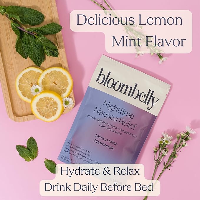 Morning Sickness + Nausea Relief. Electrolytes Hydration Support. Safe Sleep Support + Prenatal Vitamins with Magnesium, Vitamin b6. First Trimester Pregnancy Must Haves 30 Servings