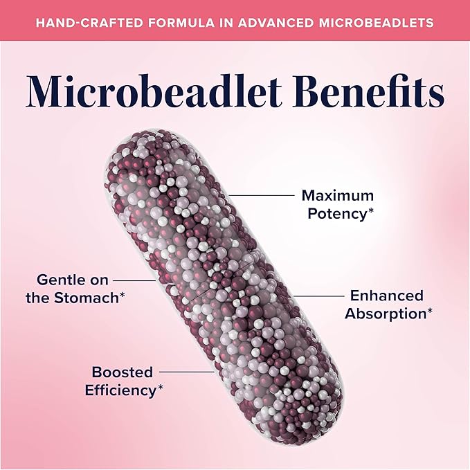 Myo-Inositol & D-Chiro Inositol for Hormone Balance for Women | Microbeadlets to Regulate Menstrual Cycle & Support Ovarian Health | 40:1 Ratio Myo & D Chiro | Non-GMO | 120 Ct (2 Month Supply)