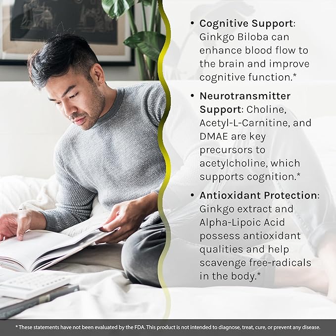 Irwin Naturals Ginkgo Smart Powerful Nootropic Brain Booster - Supports Maximum Memory, Focus & Mental Clarity with DMAE, Clubmoss, Choline & Acetyl L-Carnitine - 120 Liquid Softgels Twin Pack