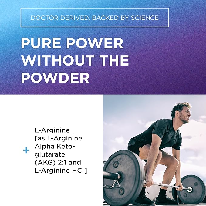 Dr. Emil - L Arginine (3150mg) Highest Capsule Dose - Nitric Oxide Supplement for Vascularity, Endurance and Heart Health (AAKG and HCL) - 90 Tablets