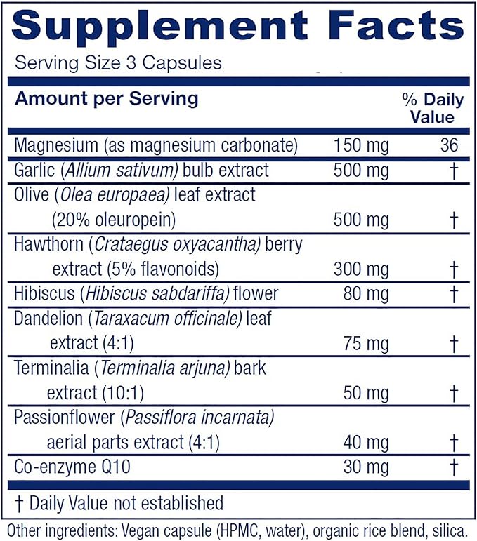 Vitanica VasoBlend, Cardiovascular Support, Vegan/Vegetarian, 180 Capsules