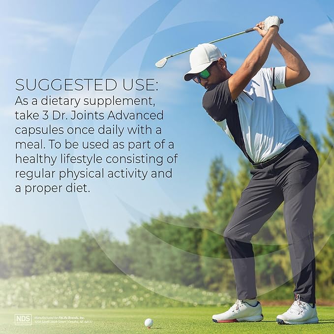 NDS Nutrition Advanced - Joint Health Formula with FruiteX-B, Glucosamine & Chondroitin - Improved Mobility & Flexibility - 90 Capsules