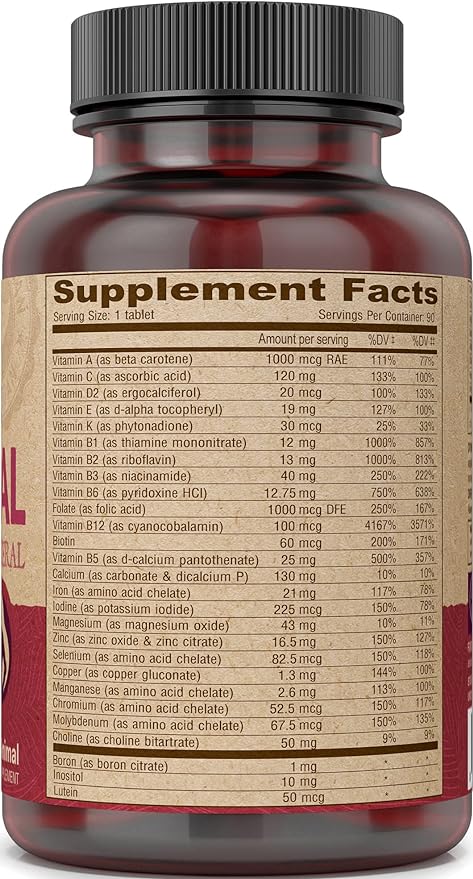 DEVA Vegan Prenatal Multivitamin and Mineral Supplement - Once-Per-Day Formula - Vitamins A, C, D, E, K, B Complex, with Folate & Chelated Iron - 90 Coated Tablets, 1-Pack