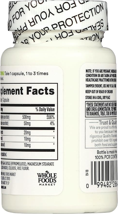 365 by Whole Foods Market, Buffered Vitamin C Complex, Vegan, 60 Capsules
