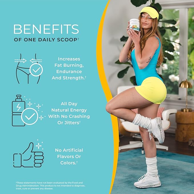 One Sol Pre-Workout for Women, Enhanced Pump & Focus, No Jitters Or Crash, Natural Ingredients, 100% Vegan, Gluten Free & Soy Free, (Strawberry Kiwi)