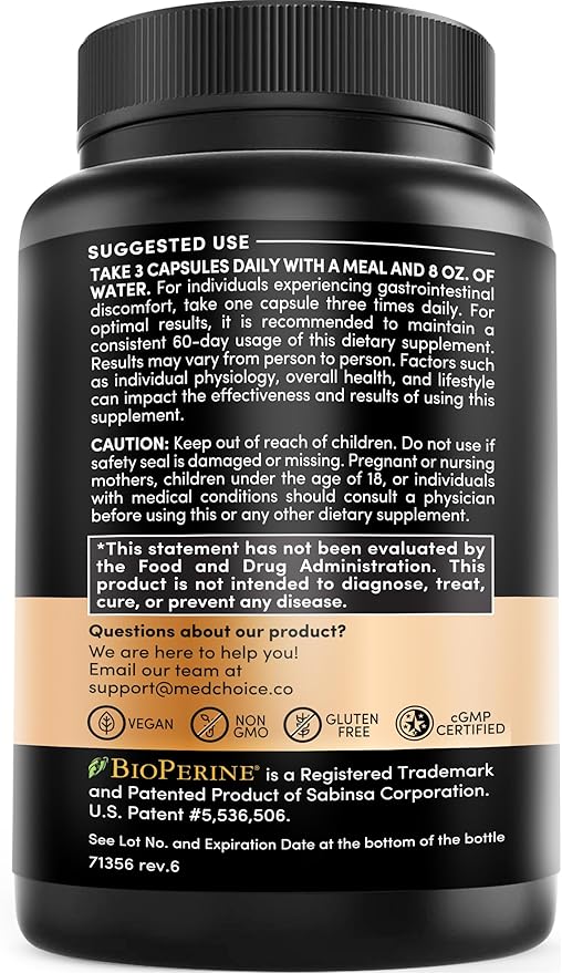 4-in-1 Turmeric and Garlic Supplements with Bioperine 2360 mg Turmeric Ginger Root Capsules with Garlic for Joint, Digestion & Immune Support (120 ct)