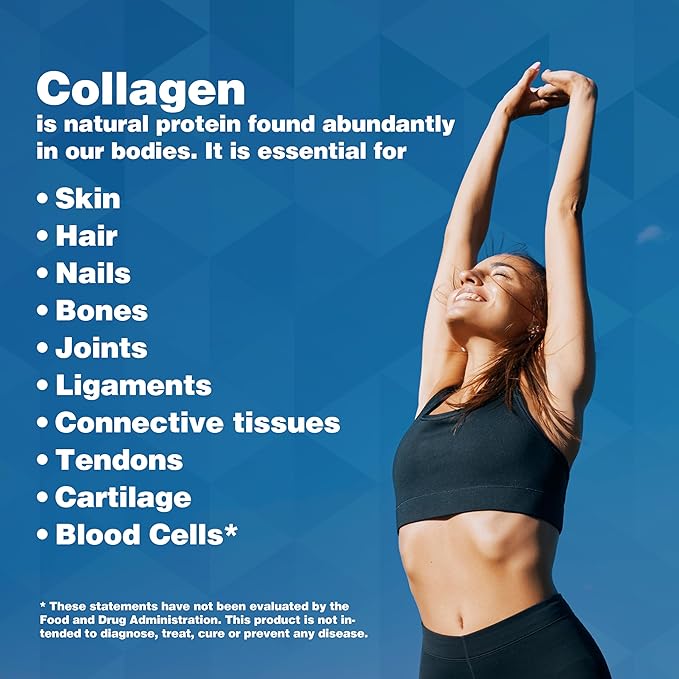 EAT WELL PREMIUM FOODS Collagen Peptides Powder Protein 45 Servings, 16oz, Collagen for Skin, Bone and Joint Support, Type I & III Grass Fed Collagen Supplements for Women and Men, Keto, Amino Acids