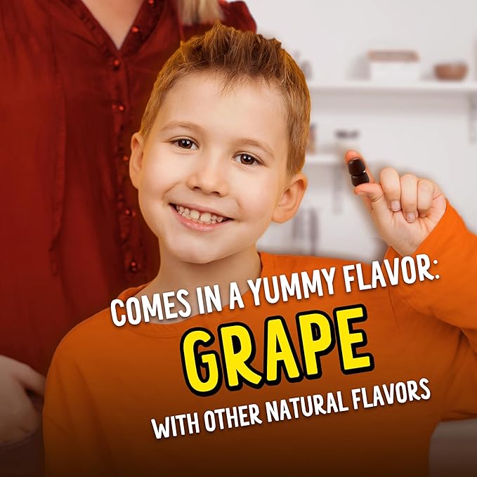 Flintstones Vitamins for Picky Kids + Iron, Kids Multivitamin Gummies with Vitamin C, D, E, B6 and Iron, Gummy Vitamins, Grape Flavored, 60 Gummies