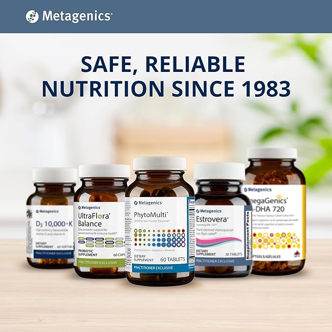 Metagenics UltraFlora Balance Probiotic - Daily Gut Health Supplement* - Offers Digestive & Immune System Support* - Vegetarian, Non-GMO & Gluten-Free - 60 Capsules