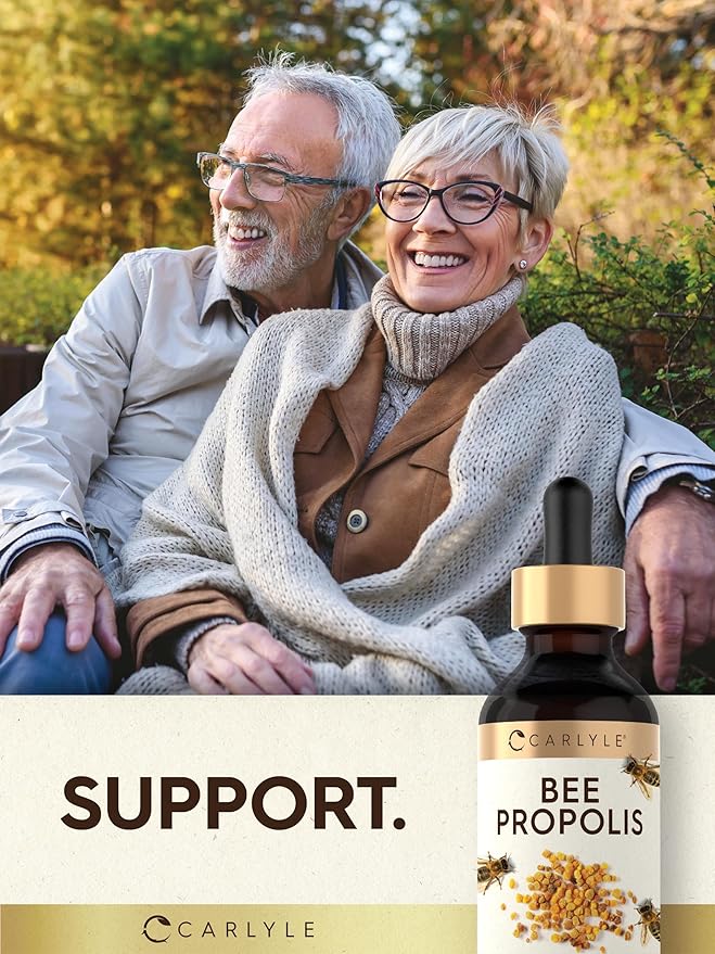 Carlyle Bee Propolis Tincture Drops | 2 Fl Oz | Liquid Extract | Non-GMO, Gluten Free Supplement