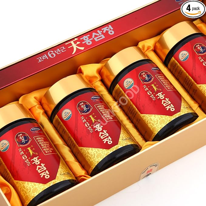 Korean 6years Root Red Ginseng Gold Extract, 240g(8.5oz) X 4ea, Saponin, Panax