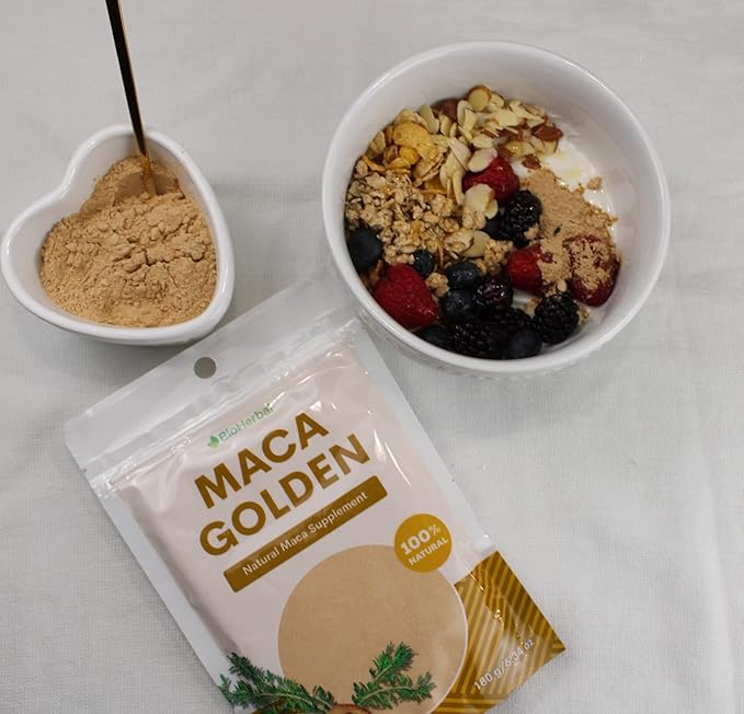 Bio Herbal- MACA GOLDEN (100% Natural) -Pure Root Powder - Great For To Start The Day With Energy.