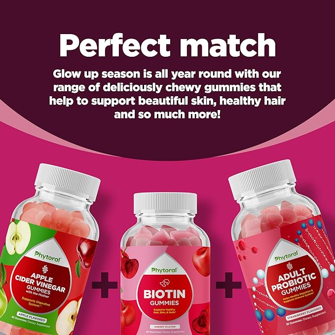 Hydrolyzed Collagen Gummies Vitamins for Adults - Hair Skin and Nails Gummies for Healthy Hair Growth Glowing Skin and Nail Care - Pure Collagen Supplement Joint Support Loss Care