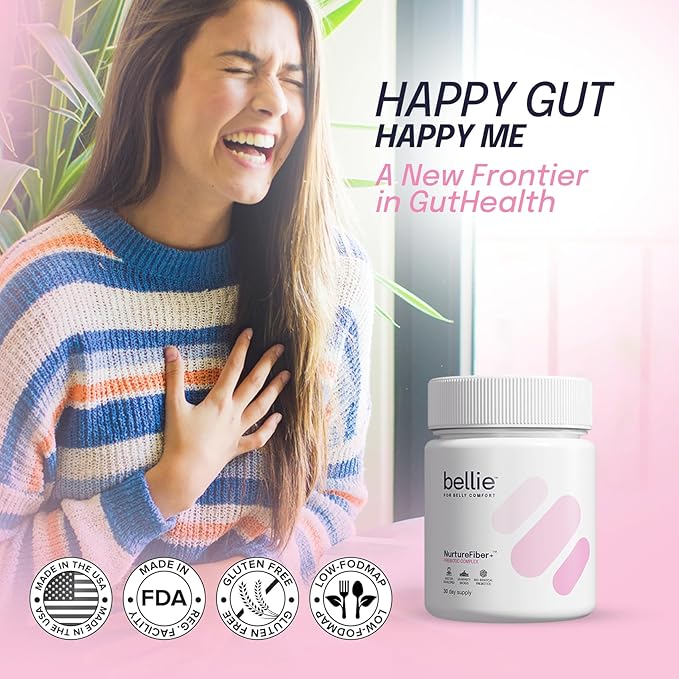 | NurtureFiber+™ Human Milk Oligosaccharides (HMO 2-FL | HMO LNnT) Prebiotic Supplement | Gut Support | IBS Relief | Leaky Gut Repair